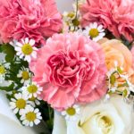 Pink Carnation & Champagne Rose Bouquet - Image 4