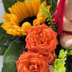 Graduation Sunflower & Bear Bouquet - Image 4