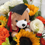 Graduation Sunflower & Bear Bouquet - Image 5