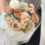 Rustic Cappuccino & Menta Rose Bouquet - Image 2